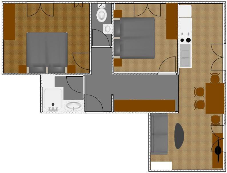 Apartments Haus Schoen - Preise Inclusive Pitztal Sommer Card イェルツェンス 部屋 写真